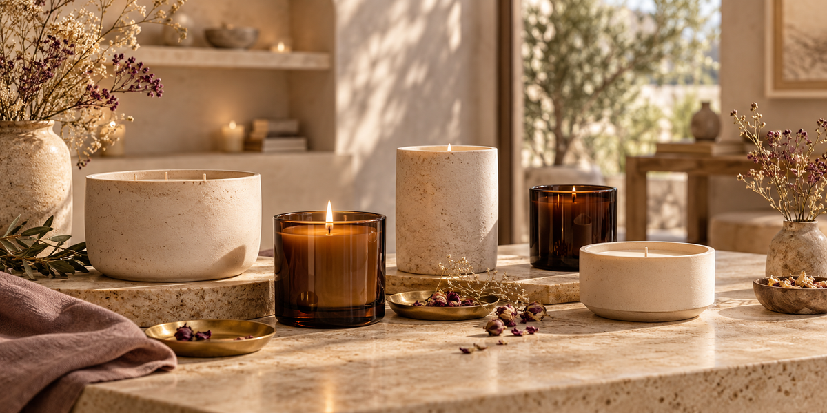 Bougies parfumées et rituelles dans une ambiance chaleureuse – ACHAIAH