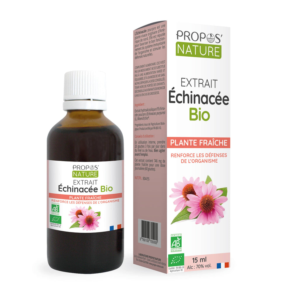 Complément alimentaire Extrait D'échinacée Bio - Immunité - 50 Ml naturel bio Boutique Achaiah
