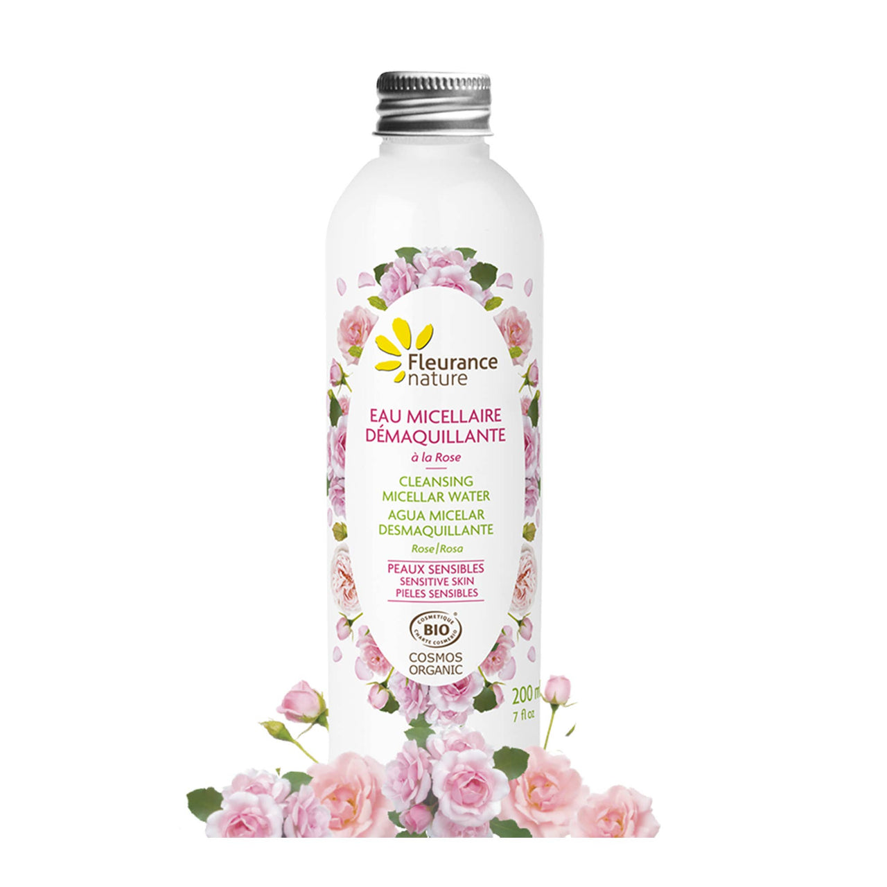 Complément alimentaire EAU MICELLAIRE DEMAQUILLANTE A LA ROSE BIO 200ml naturel bio Boutique Achaiah
