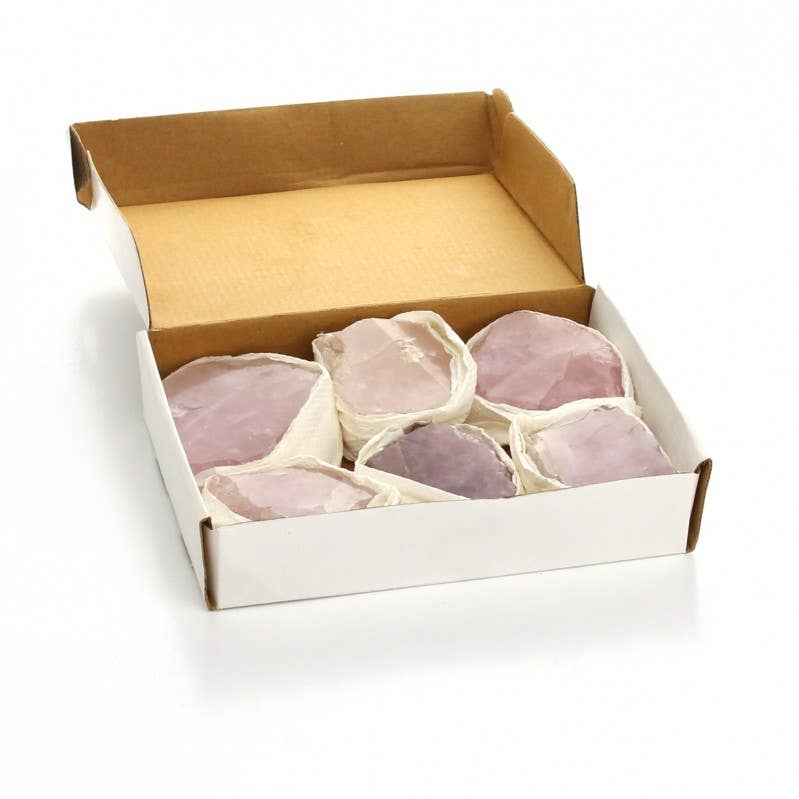 Quartz rose semi-poli cristal naturel décoration spirituelle Boutique Achaiah