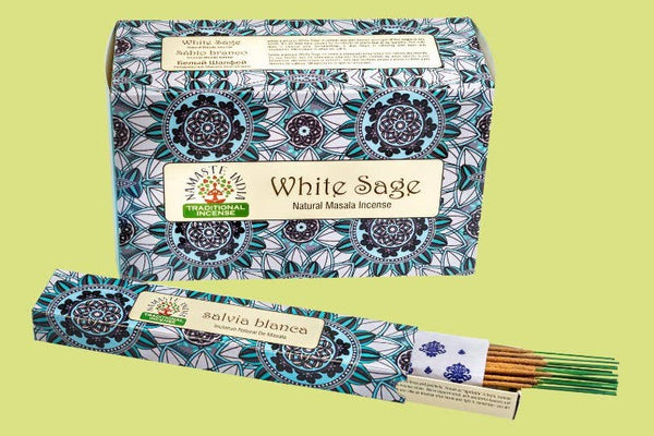 Encens Namaste White Sage – Purification &amp; Clarté