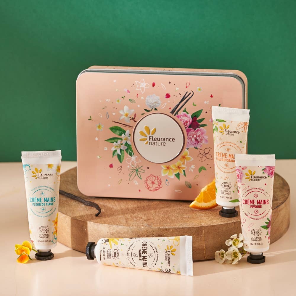 Coffret mains pêche evasion florale