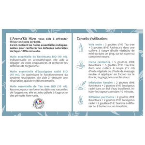 Aroma'kit Hiver - 3 Huiles Essentielles Bio - 3x10ml