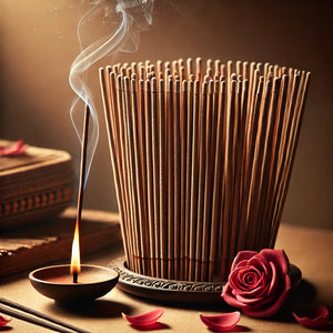 15 Bâtons d’Encens Roses Nag Champa – Harmonie et Évasion Florale