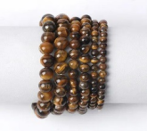 Bracelet en Pierre Naturelle d’Œil de Tigre – Protection, Confiance et Clarté Intérieure – ACHAIAH