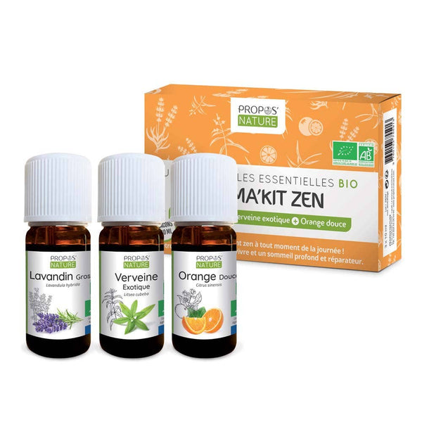 Aroma'kit Zen - 3 Huiles Essentielles Bio- 3x10ml