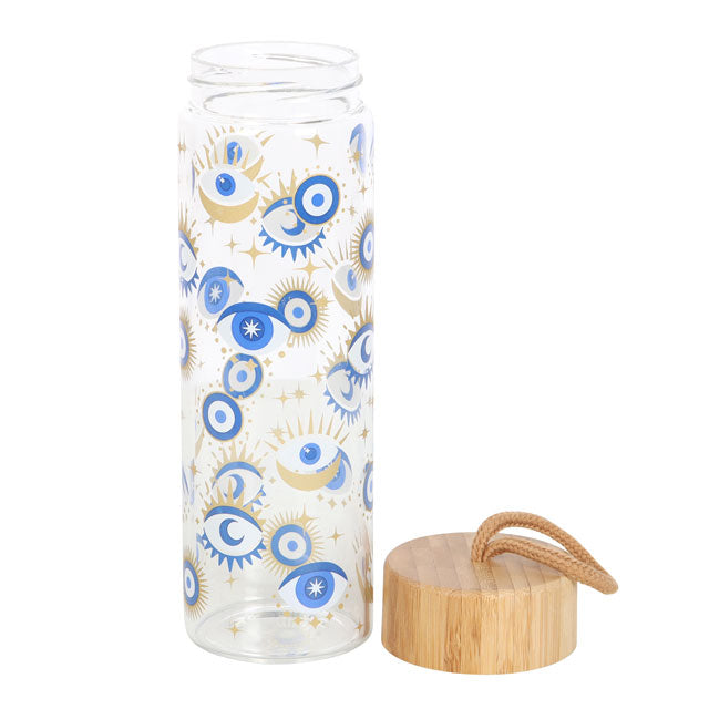 Bouteille d’Eau en Verre Réutilisable – Protection & Élégance — bien-être spiritualité Boutique Achaiah