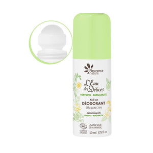 Complément alimentaire DEODORANT L'EAU DES DELICES VERVEINE ET BERGAMOTE  naturel bio Boutique Achaiah