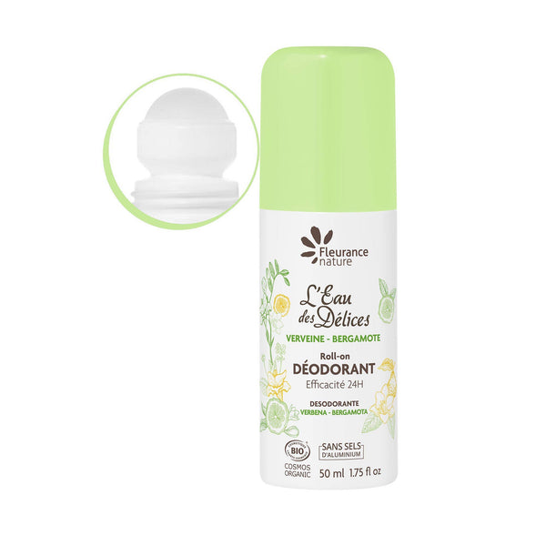 Complément alimentaire DEODORANT L'EAU DES DELICES VERVEINE ET BERGAMOTE  naturel bio Boutique Achaiah
