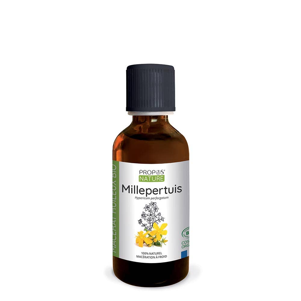 Complément alimentaire Macerat Huileux Millepertuis Bio 50ml, 100ml naturel bio Boutique Achaiah
