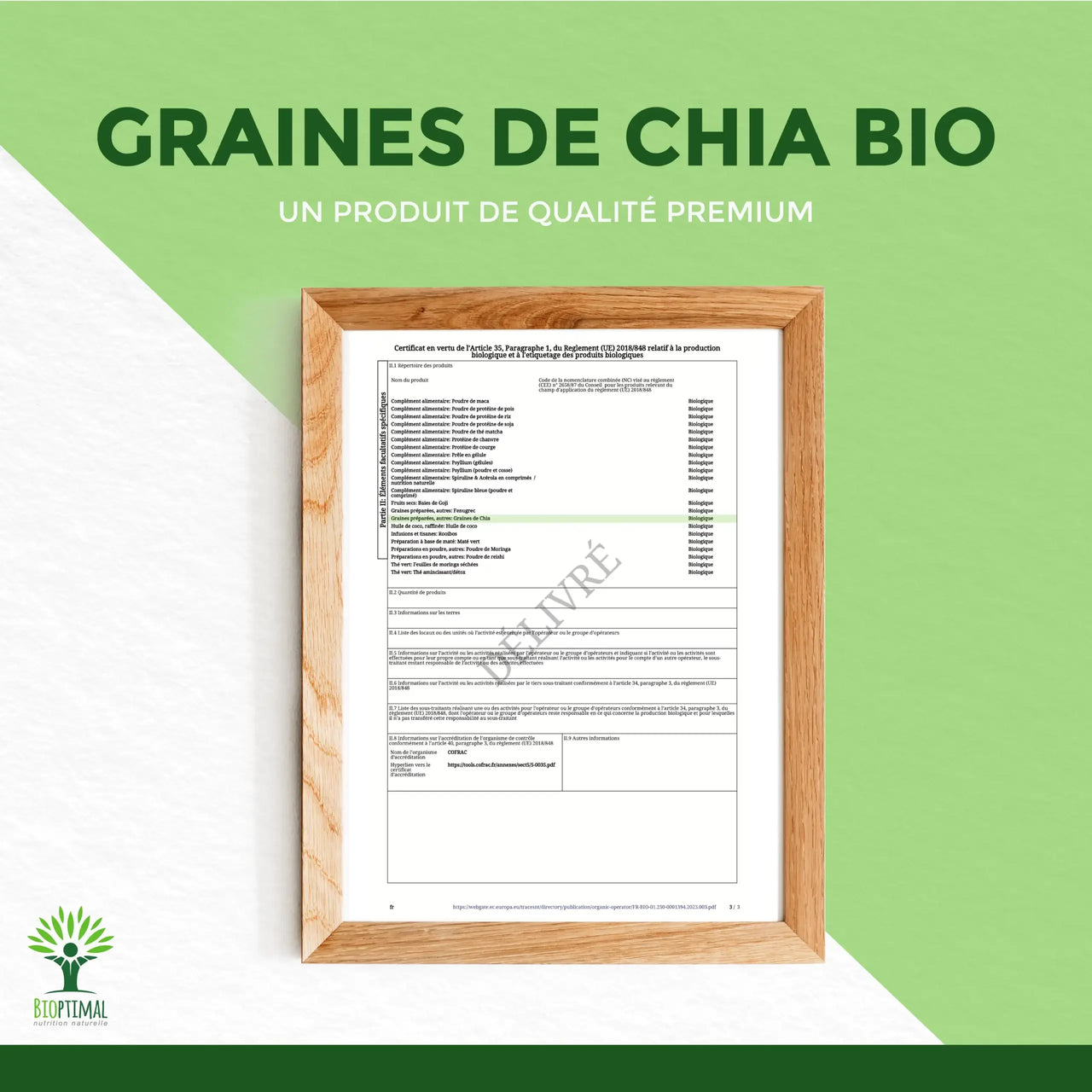 Graines de chia Bio - Conditionné en France - Vegan — bien-être spiritualité Boutique Achaiah