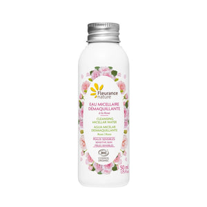 Complément alimentaire EAU MICELLAIRE DEMAQUILLANTE ROSE FORMAT VOYAGE BI naturel bio Boutique Achaiah