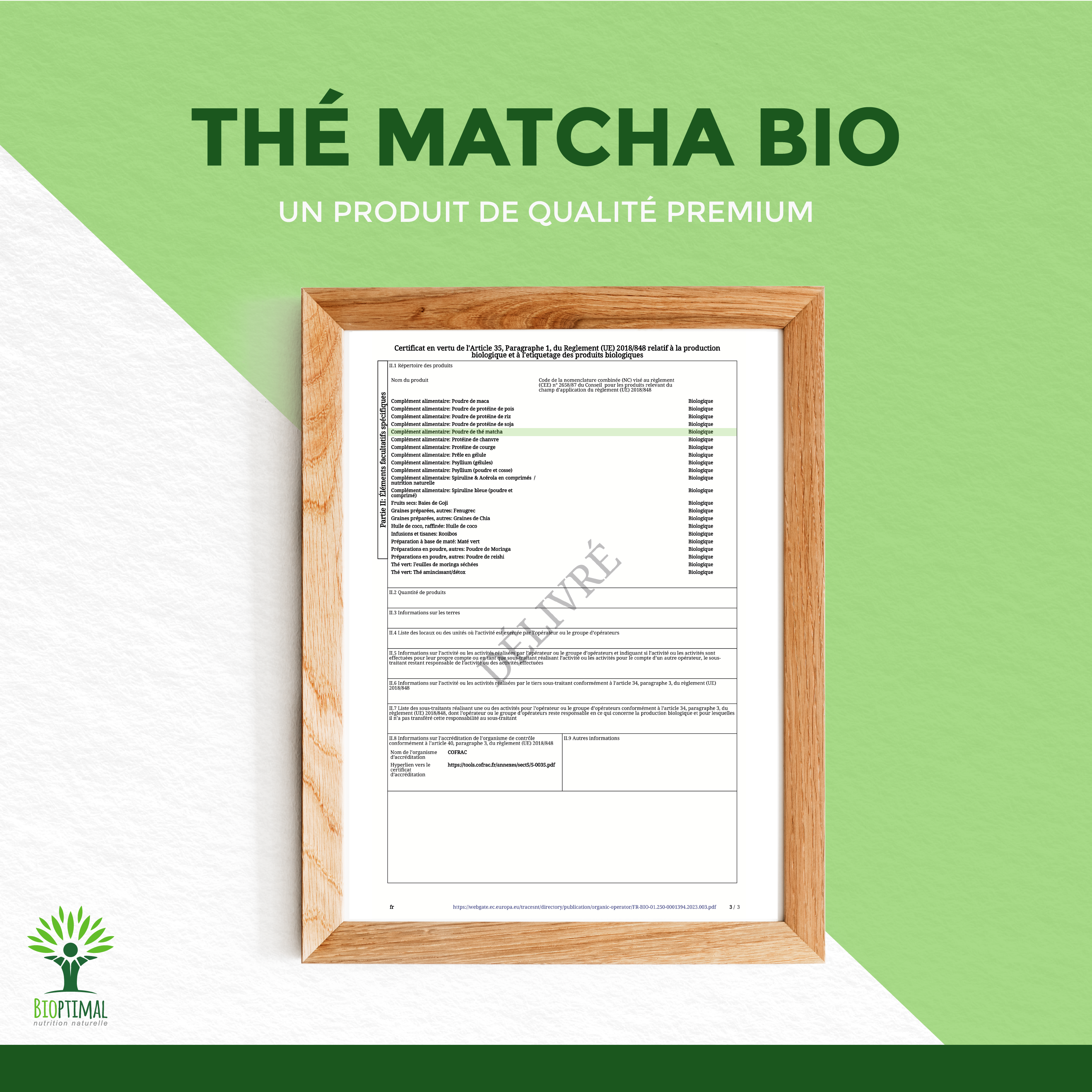 Thé Matcha Japonais Bio en Poudre - Conditionné en France — bien-être spiritualité Boutique Achaiah