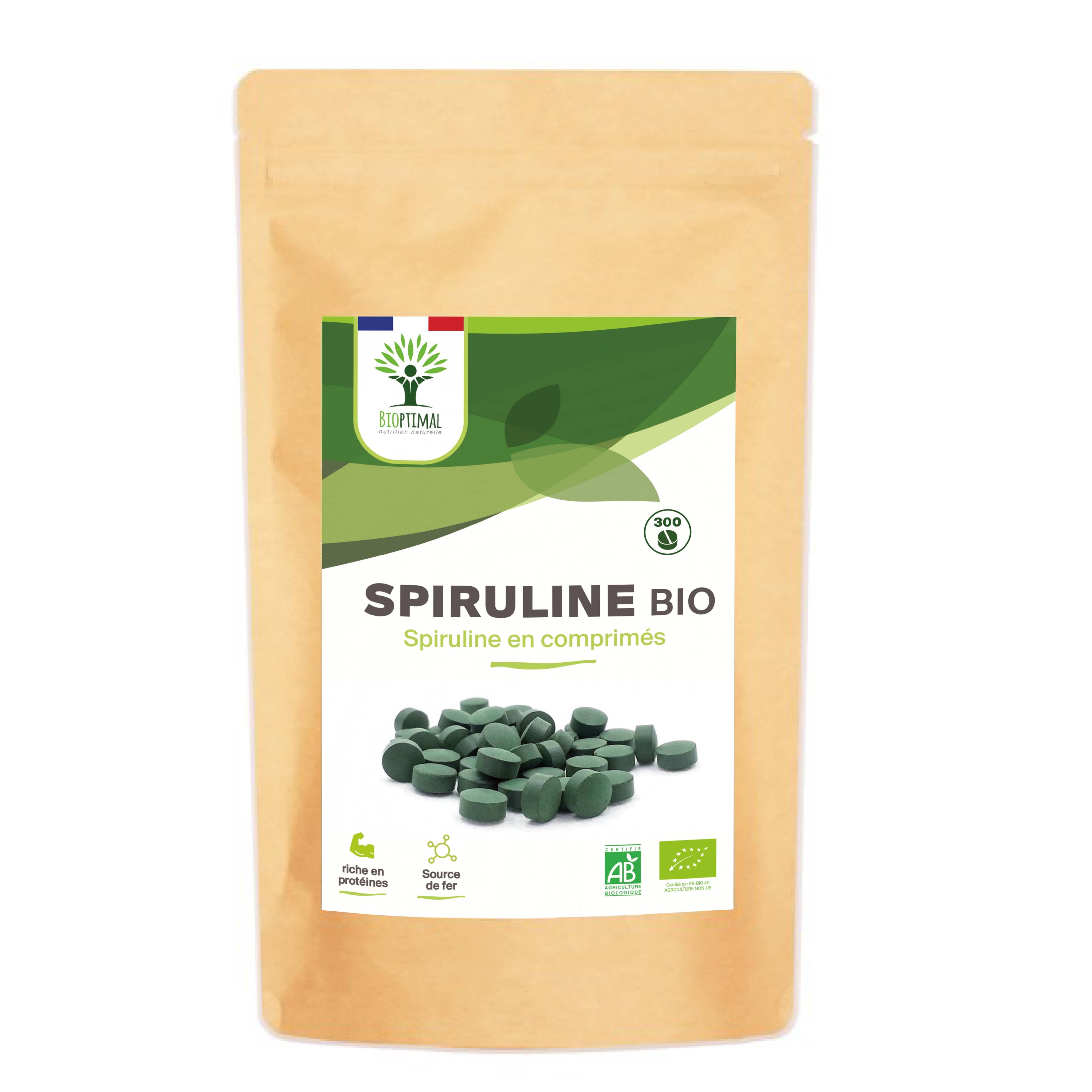 Spiruline Bio en Comprimés - Conditionné en France - Vegan – ACHAIAH (visuel 2)
