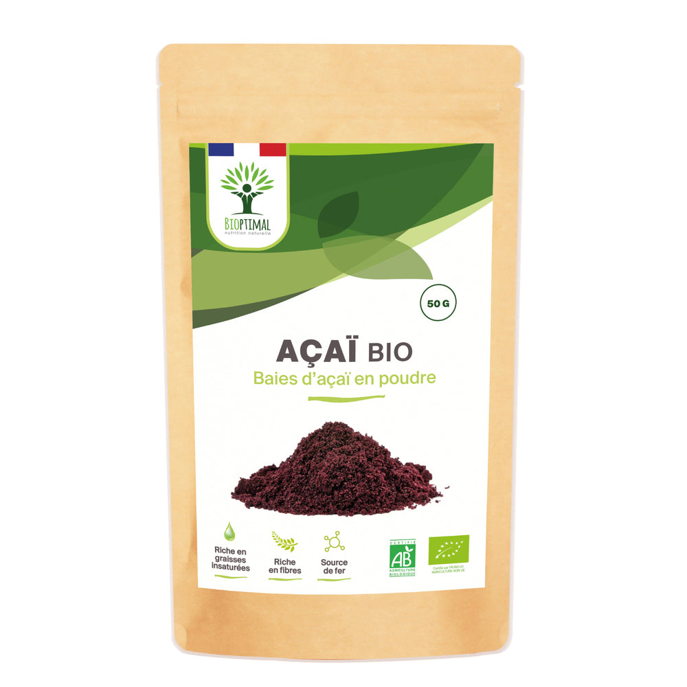 Açaï Bio en poudre - Conditionné en France - Vegan
