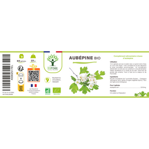 Aubépine bio - Complément alimentaire - en gélules