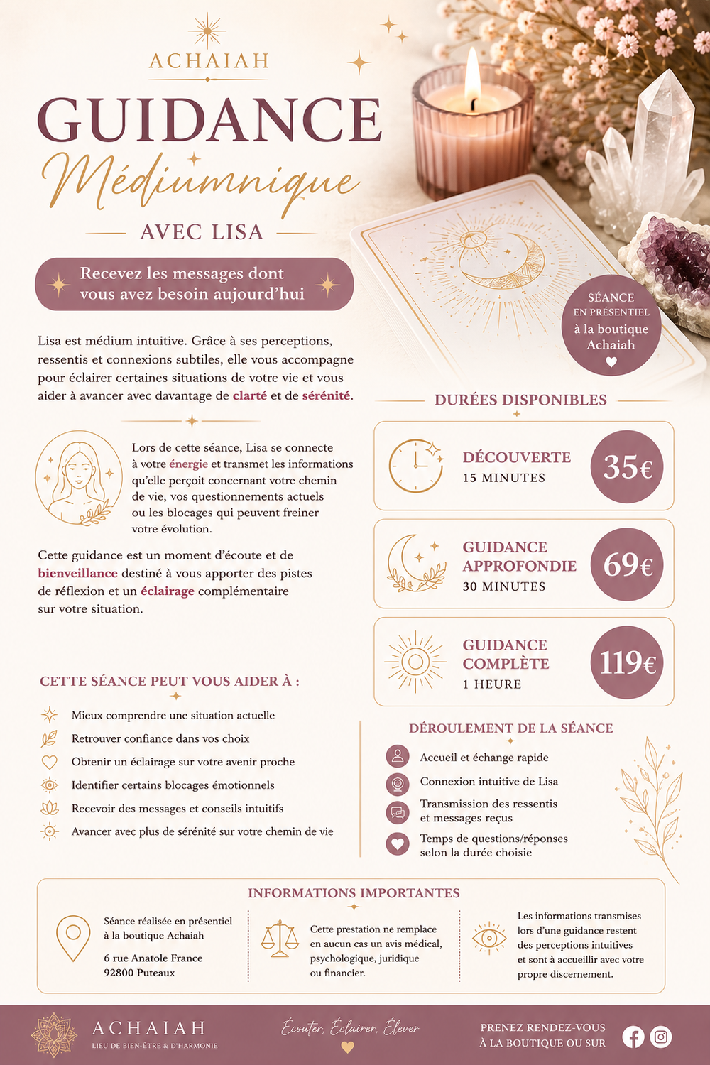 Guidance médiumnique avec Lisa – ACHAIAH