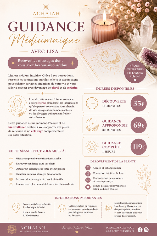 Guidance médiumnique avec Lisa