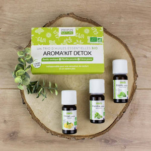 Aroma'kit Detox - 3 Huiles Essentielles Bio- 3x10ml
