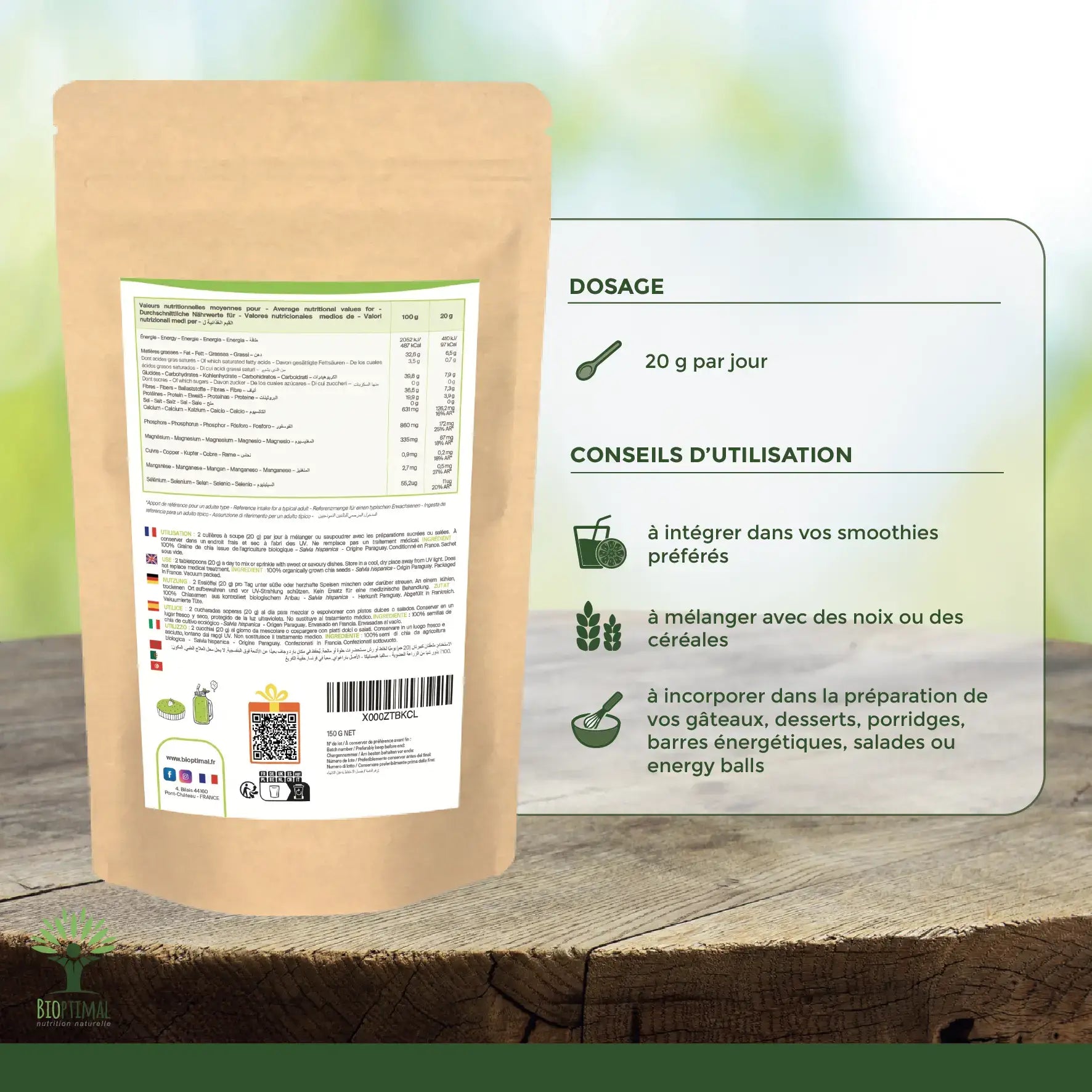 Graines de chia Bio - Conditionné en France - Vegan — bien-être spiritualité Boutique Achaiah