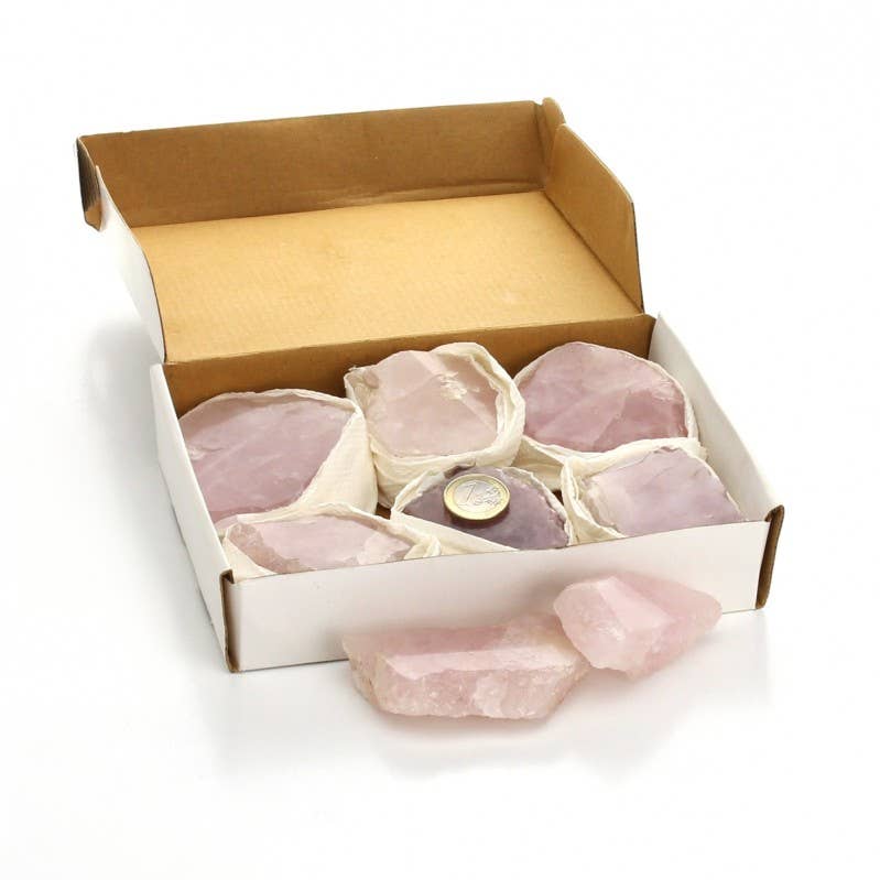 Quartz rose semi-poli cristal naturel décoration spirituelle Boutique Achaiah