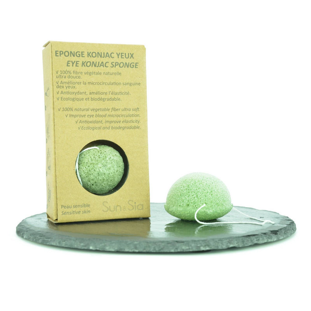 Eponge Konjac 100% Naturelle Visage - En Boite bien-être spiritualité Boutique Achaiah