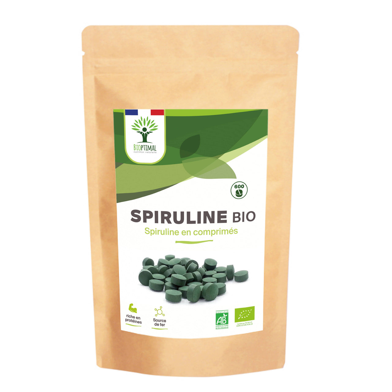 Spiruline Bio en Comprimés - Conditionné en France - Vegan – ACHAIAH (visuel 3)