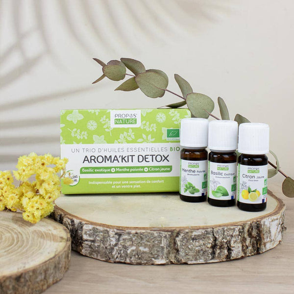 Aroma'kit Detox - 3 Huiles Essentielles Bio- 3x10ml
