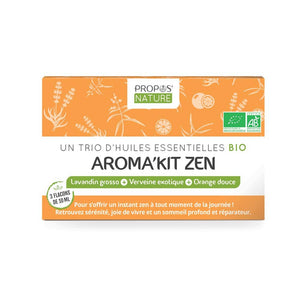 Aroma'kit Zen - 3 Huiles Essentielles Bio- 3x10ml