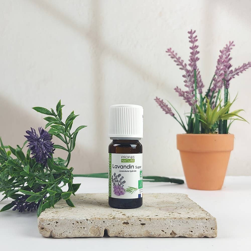 Huile essentielle Lavandin bio flacon compte-goutte  10 ml Boutique Achaiah
