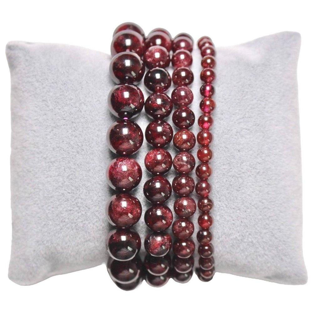 Bracelet Grenat perles  pierre naturelle Boutique Achaiah