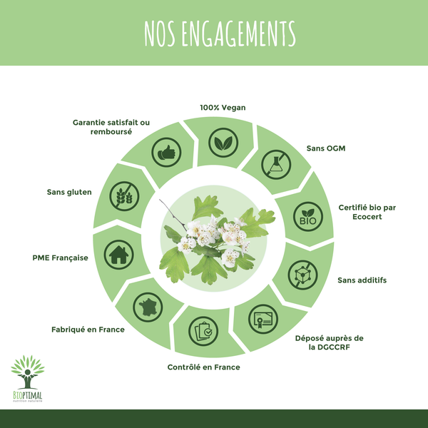 Aubépine bio - Complément alimentaire - en gélules