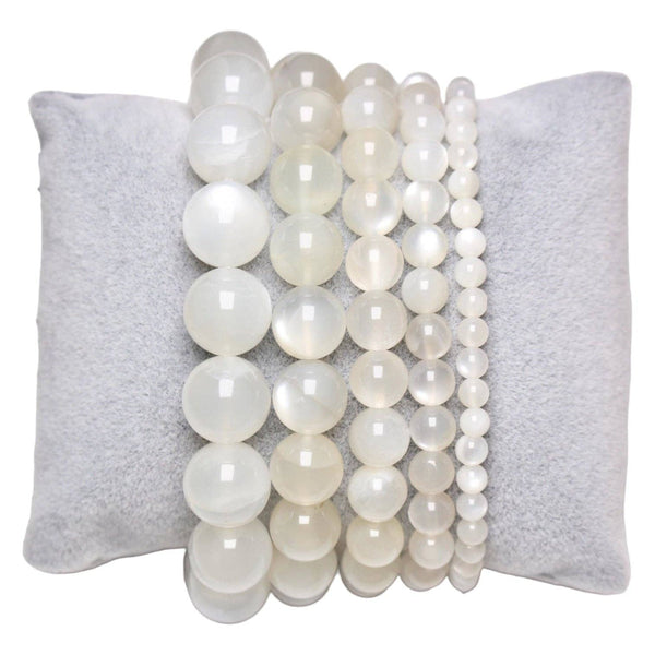 Bracelet Pierre De Lune AA perles  pierre naturelle Boutique Achaiah