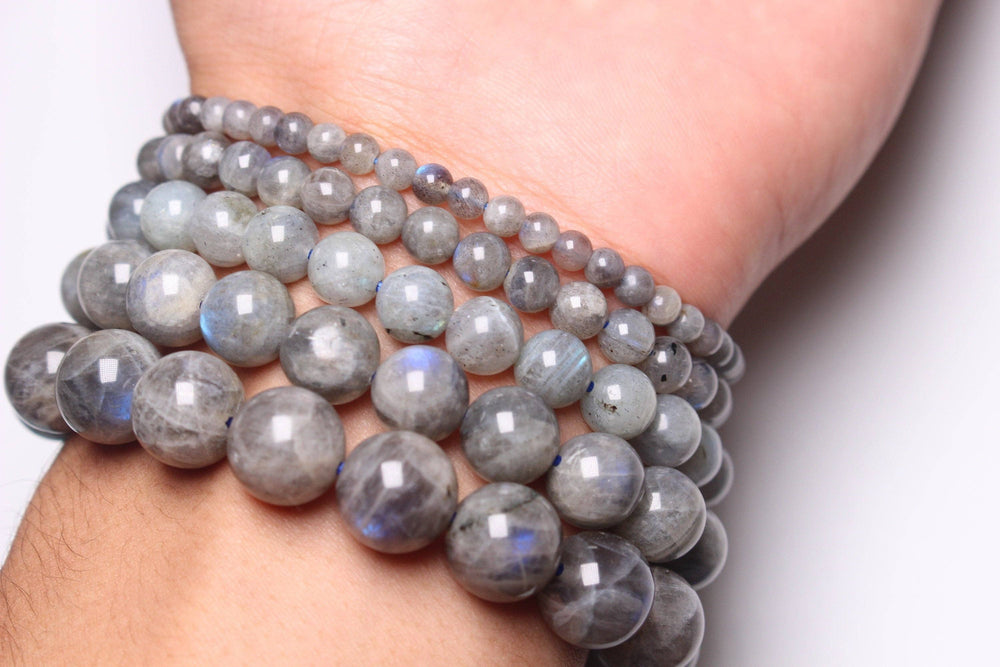 Bracelet Labradorite A+ perles  pierre naturelle Boutique Achaiah