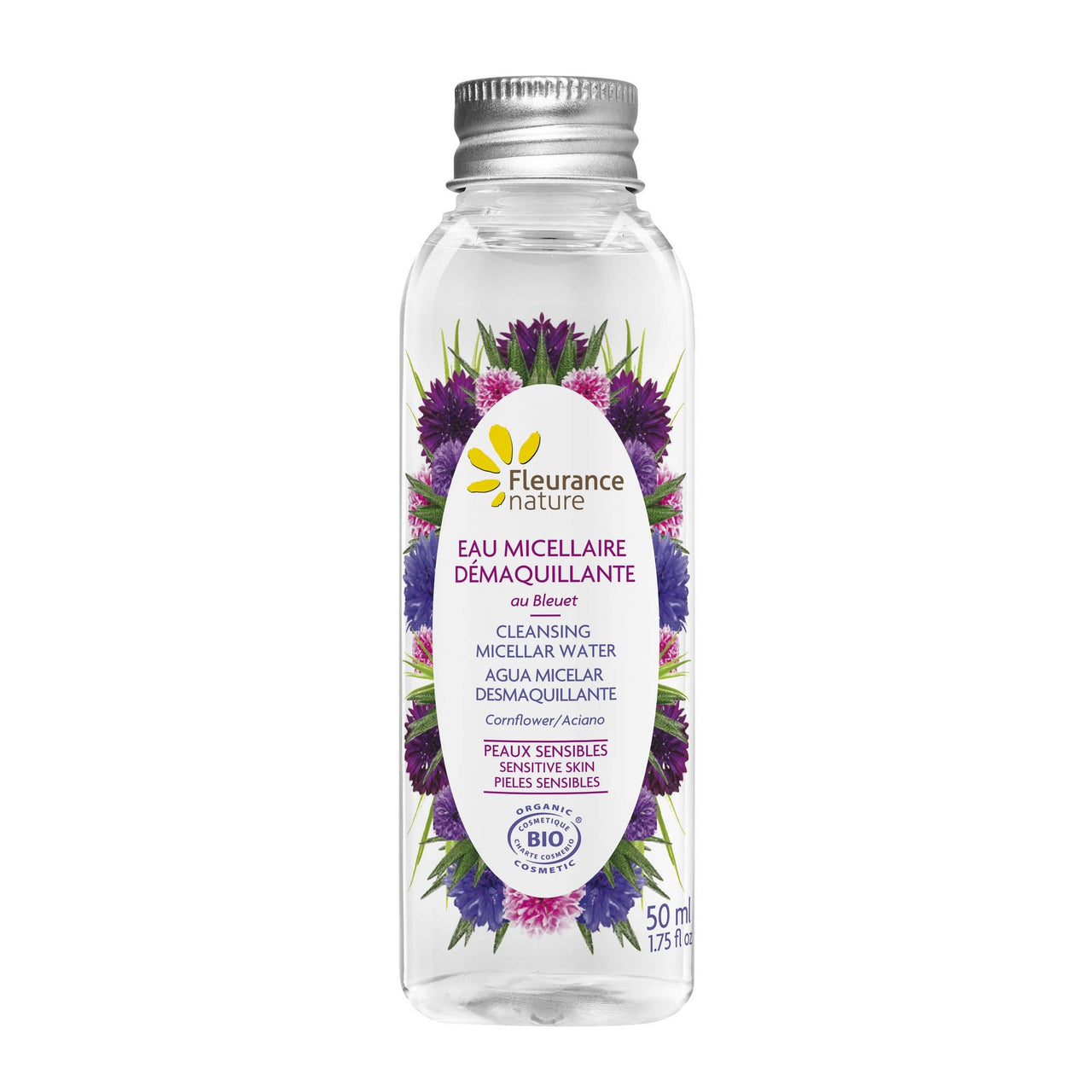 Complément alimentaire EAU MICELLAIRE DEMAQUILLANTE BLEUET FORMAT VOYAGE  naturel bio Boutique Achaiah