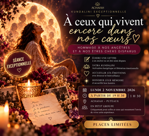 Kundalini exceptionnelle 2 novembre à 19h30, 1h30, ACHAIAH Puteaux
