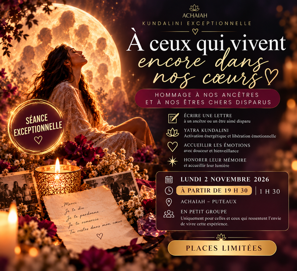 Kundalini exceptionnelle 2 novembre à 19h30, 1h30, ACHAIAH Puteaux