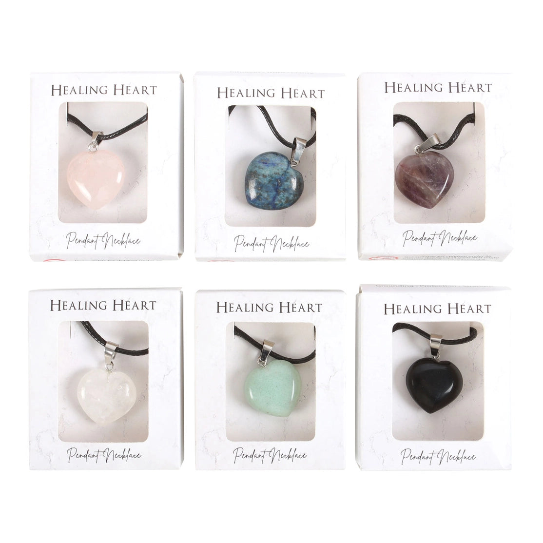 Collier en Cristal Naturel – Pendentif Cœur – ACHAIAH