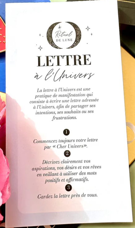 Mini bloc lettres à l’univers