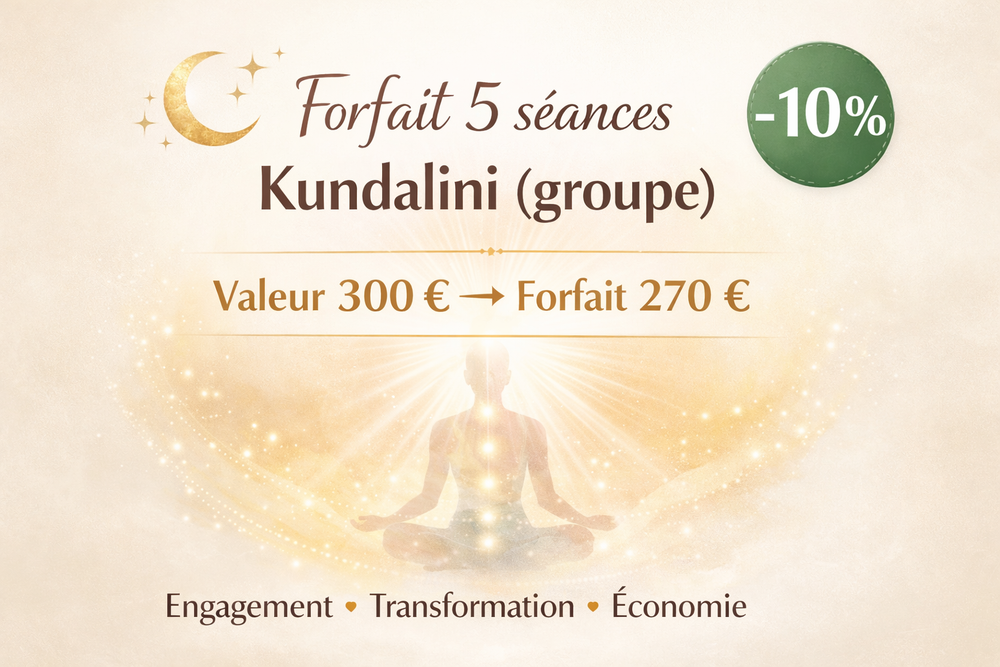 Forfait 5 séances Kundalini (groupe)