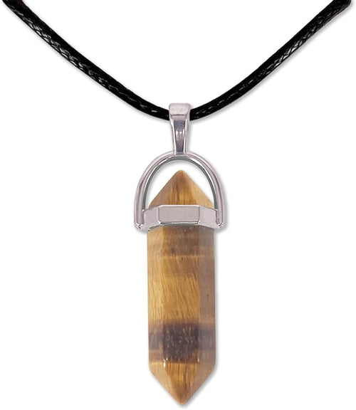 Collier Pendentif Hexagone en pierre naturelle — collier pierre naturelle bijou bien-être Boutique Achaiah
