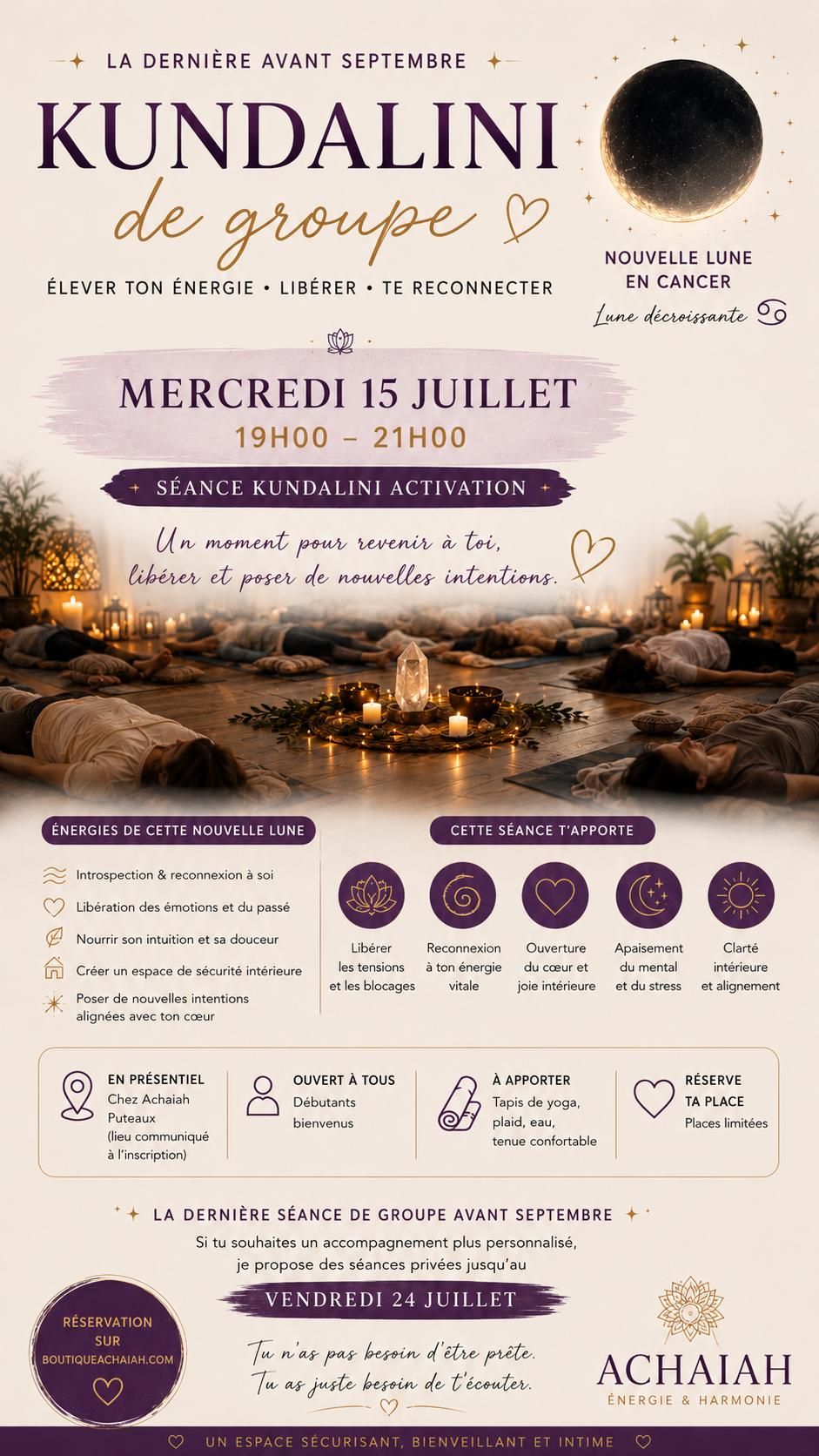 Yatra Kundalini Activation – Séance de groupe – 60 € à Puteaux – ACHAIAH (visuel 2)