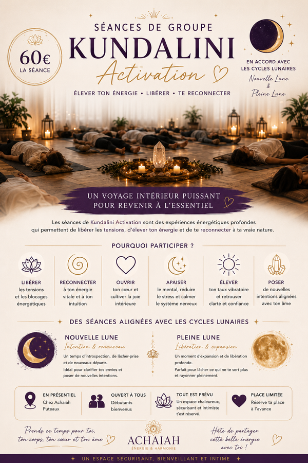 Yatra Kundalini Activation – Séance de groupe – 60 € à Puteaux