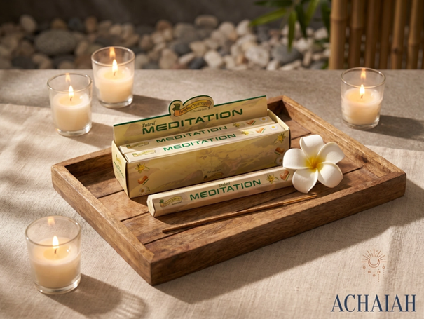 Encens patchouli bâtons purification méditation Boutique Achaiah