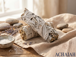 Encens sauge blanche encens purification méditation Boutique Achaiah