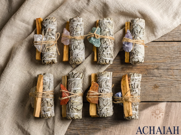 Encens sauge blanche bâtons purification méditation Boutique Achaiah