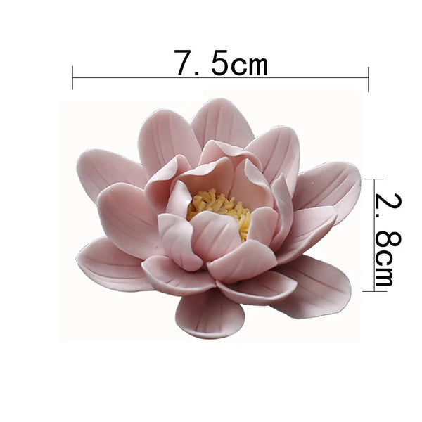 Porte-encens en céramique Lotus