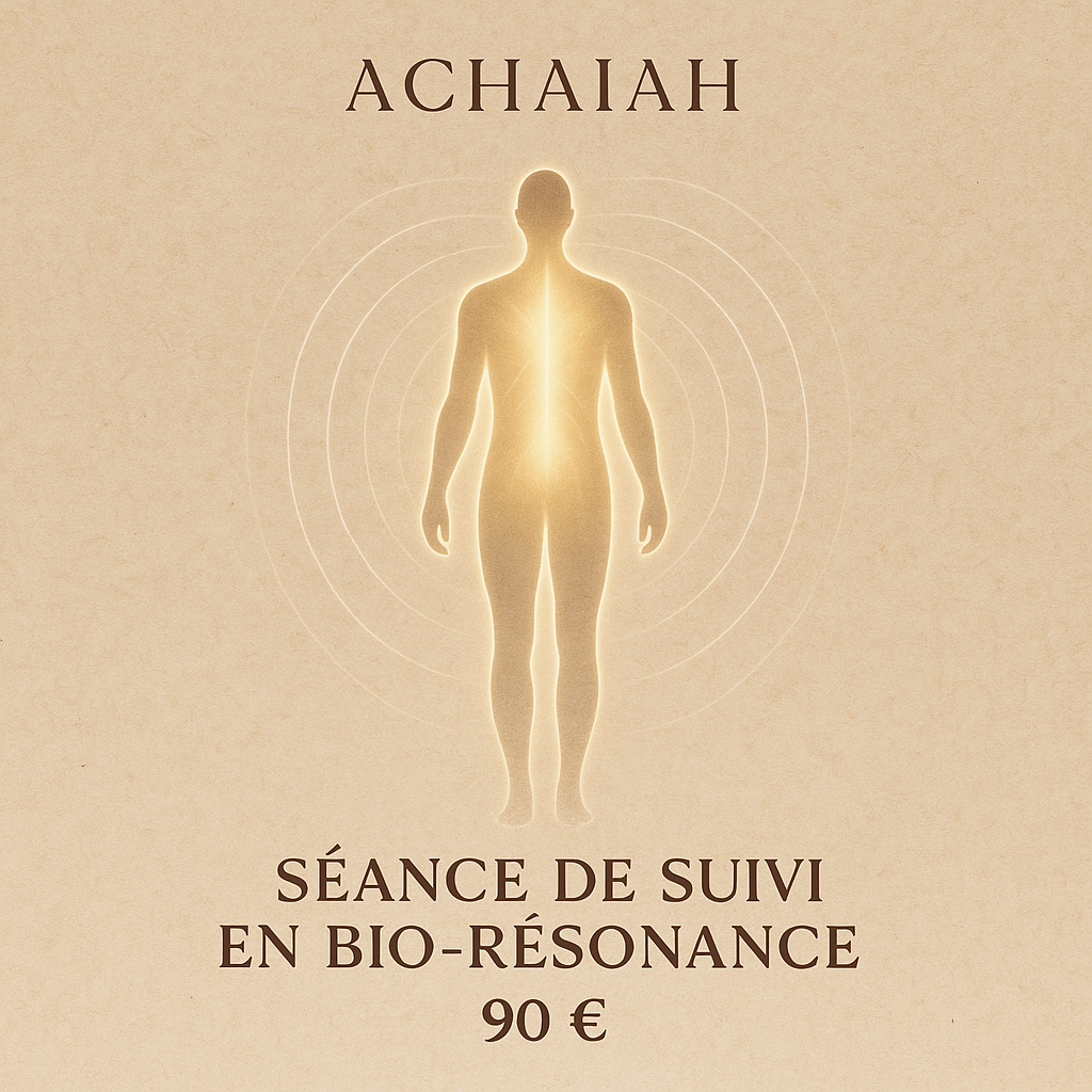 Séance Séance de suivi en biorésonance – 90 € en ligne bien-être ACHAIAH Boutique Achaiah