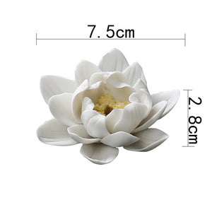 Porte-encens en céramique Lotus