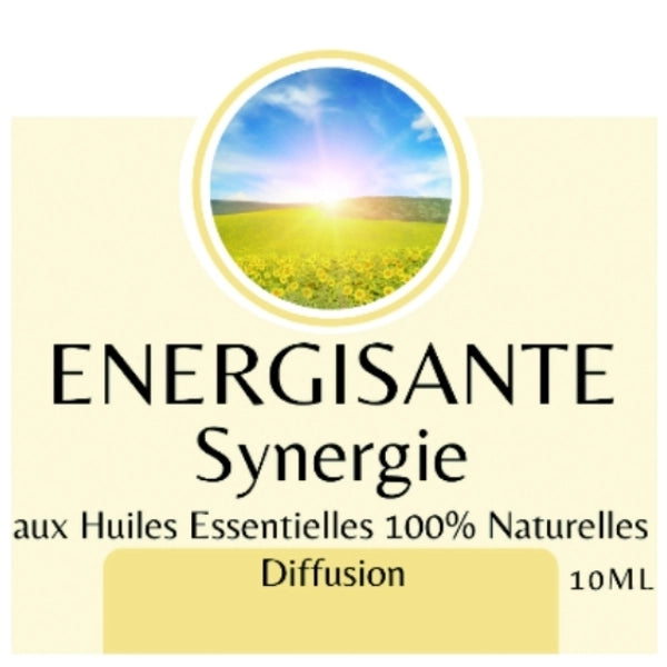 Synergie d’Huiles Essentielles Énergisante - 10 ml – Vitalité & Stimul bien-être spiritualité Boutique Achaiah